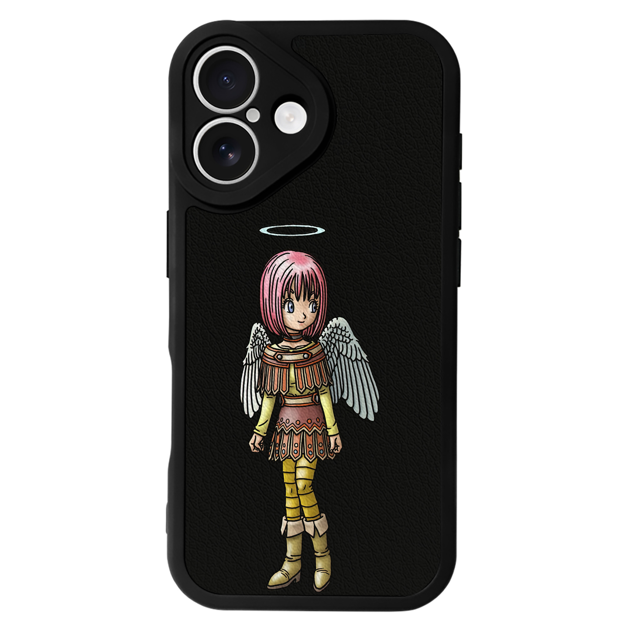（画像用） ドラゴンクエスト Doragon Kuesuto Dragon Quest 【iPhone 16シリーズ対応】シリコンスマホケース（レザー調） 材質：シリコン